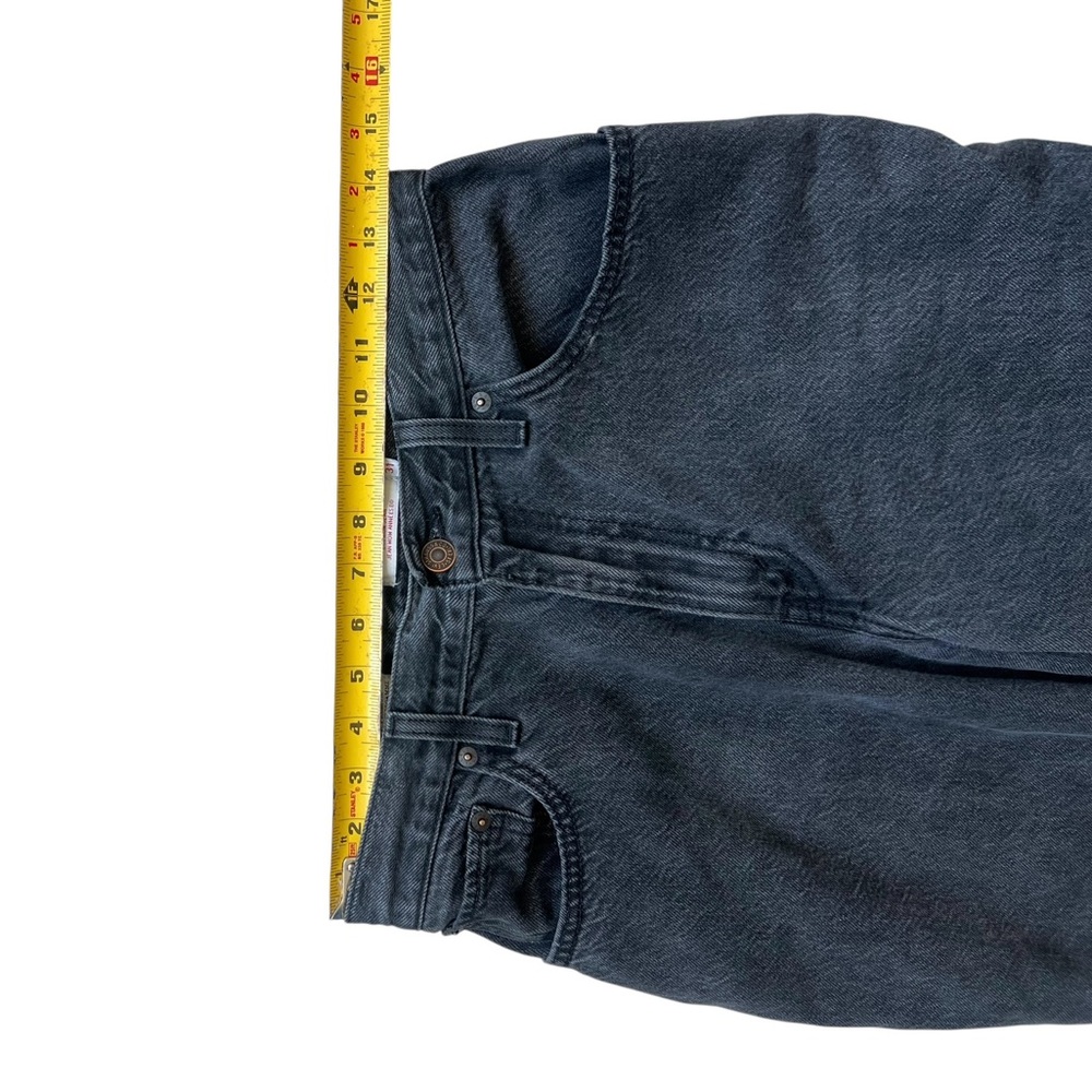 Levi’s Premium 80S Mom Jeans High-Waist Black 100% Cotton Size 28 - Picture 8 of 16